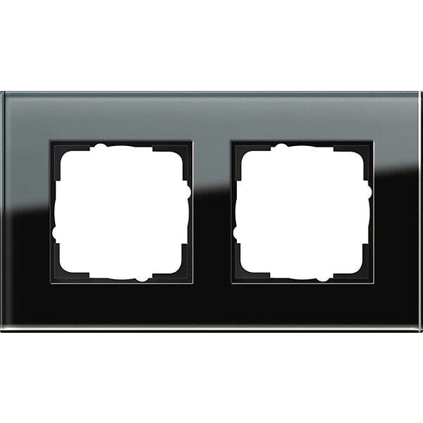 Gira Abdeckrahmen 2f. sw-glas Esprit 021205